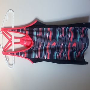 Workout Top with Built-in Bra - Size M